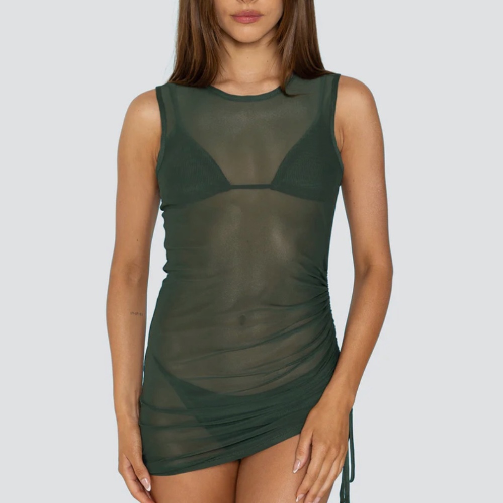 SET X VOLCOM: BEACHSIDE DRESS - DEEP SEA small